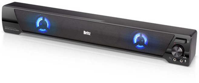 Britz 2聲道電腦Soundbar喇叭, BA-RG100, 黑色