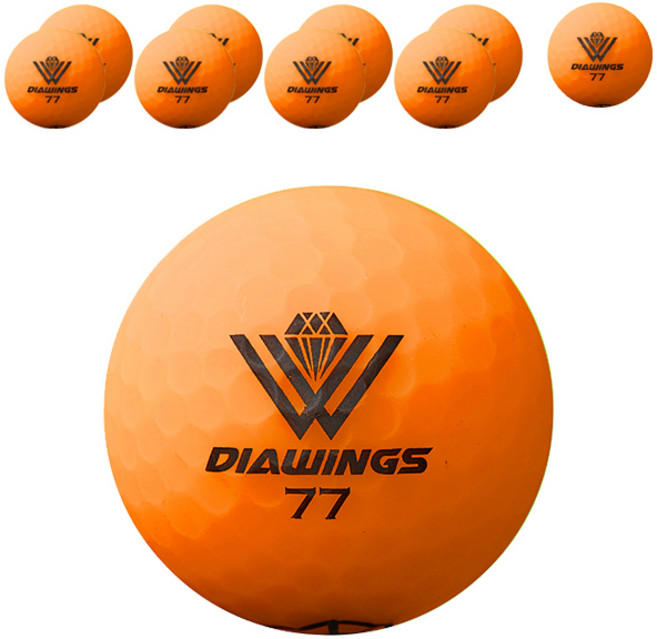 다이아윙스 고반발 비거리 전용 골프공 2피스 42.8mm M3, 오렌지, 10개입, 1개