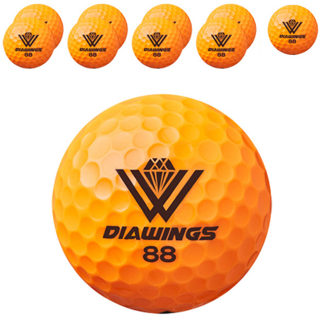 다이아윙스 고반발 비거리 전용 골프공 2피스 42.7mm M5, M5 오렌지, 10개입, 1개