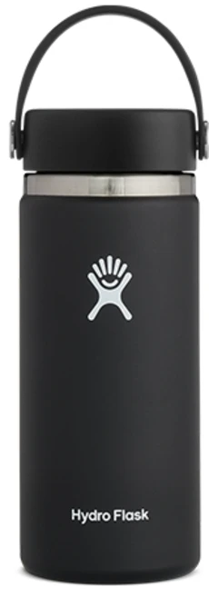 하이드로플라스크 와이드마우스 보온보냉병 V2, 블랙, 473ml, 1개 - 쿠팡