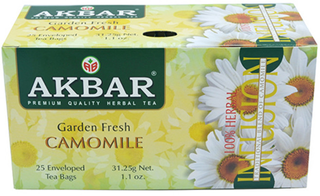 아크바 캐모마일 허브차, 1.25g, 25개입, 1개