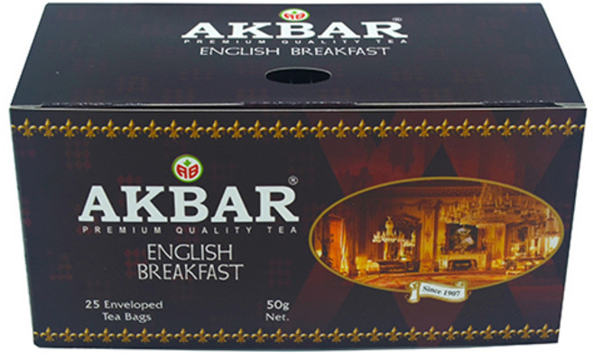 아크바 잉글리쉬 브렉퍼스트 홍차, 2g, 25개입, 1개