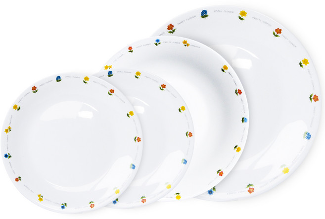 보르미올리 바칠레 스윗 스프링 원형 접시, 1세트, 원형접시 소 2p + 중 + 대