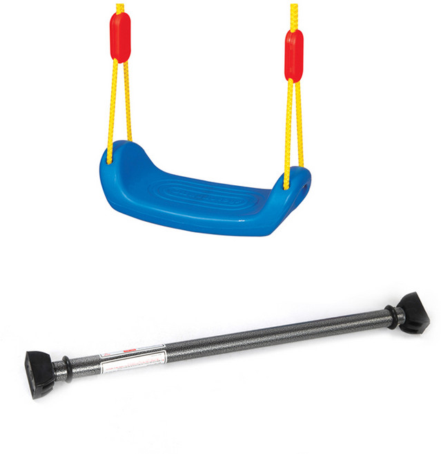 에듀플레이 패밀리그네 + 철봉 세트, 그네(블루), 1세트