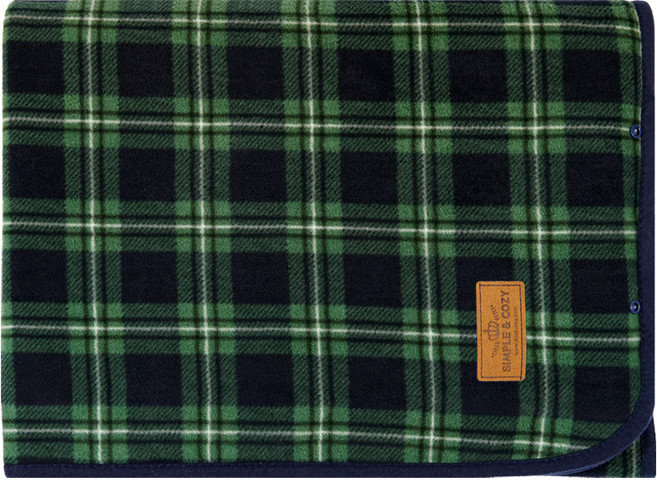아이비스 체크 양면 단추 담요 SP11299