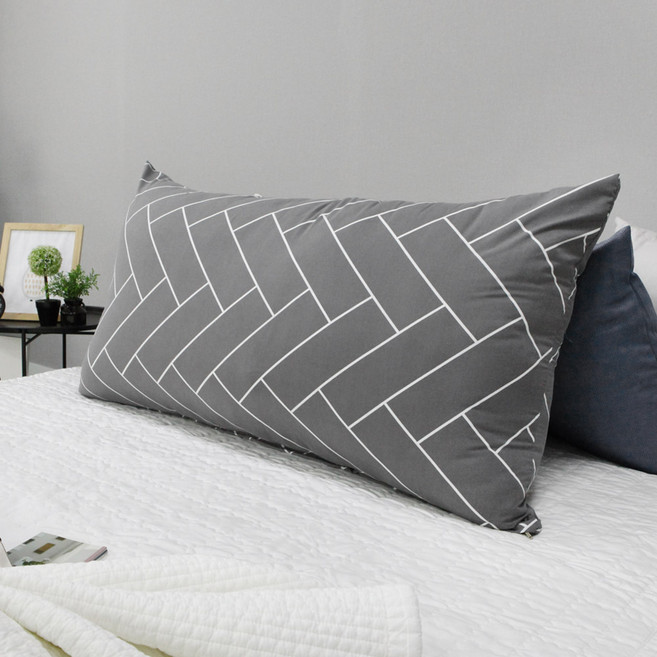 플란넬 브릭 대쿠션, 그레이
