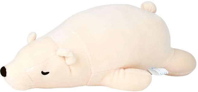 블랙라이노 차량용 캐릭터 팔걸이 쿠션, 베어W, 1개