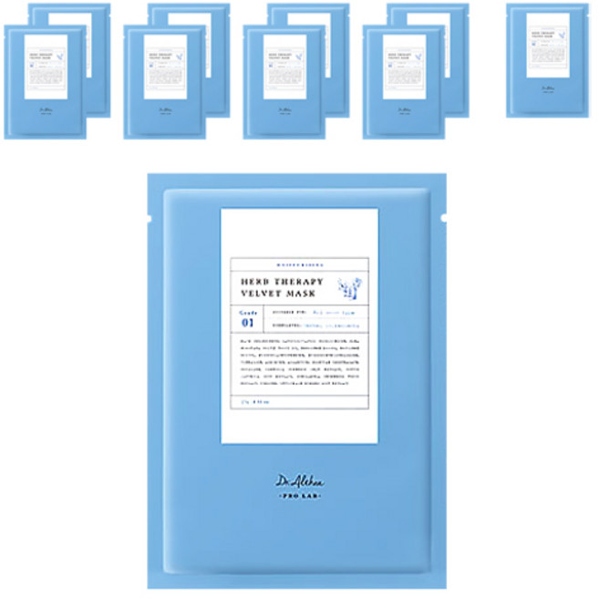 닥터엘시아 허브 테라피 벨벳 마스크 27g, 1개입, 10개