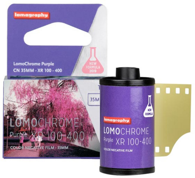 로모그래피 뉴 포뮬러 크롬퍼플 즉석필름 35mm, XR ISO100-400, 1개