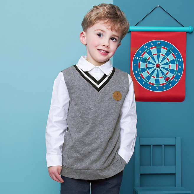 월튼키즈 아동용 단정한 스쿨룩 조끼