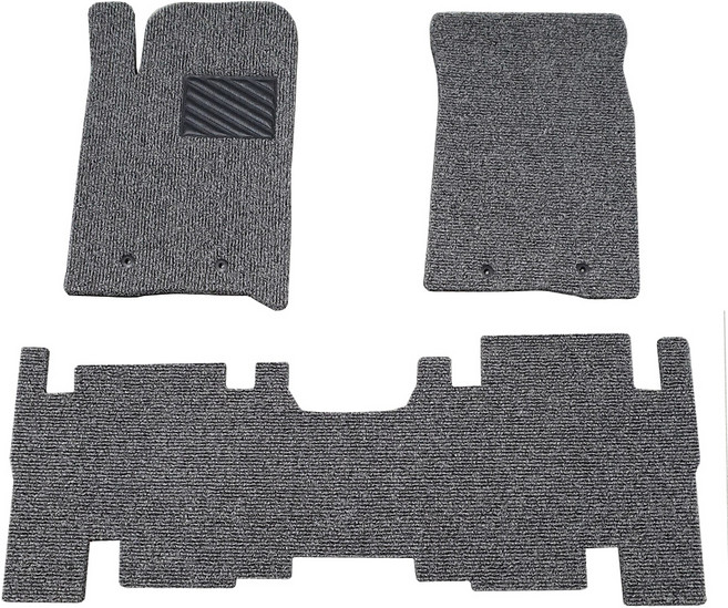 차량용 코일매트 확장형 1+2열 일체형 3p, 더뉴 코란도스포츠(16~18), 그레이