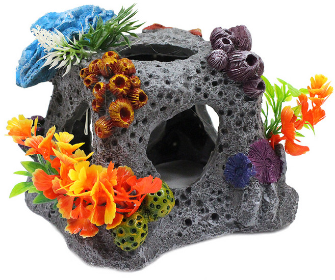 코랄 락 수조 장식품 28621, 1개