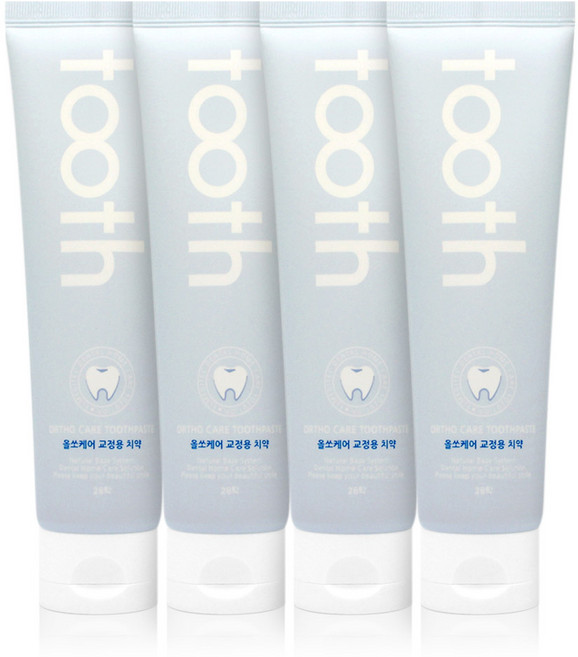 닥터이엘 28탁 올쏘 케어 교정용 치약, 120g, 4개
