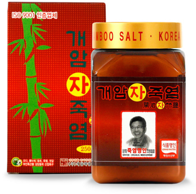 개암죽염 9번 구운 자죽염 분말 가루, 250g, 1개