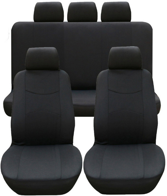 에코벨 자동차시트 커버 9p, 블랙, 1세트