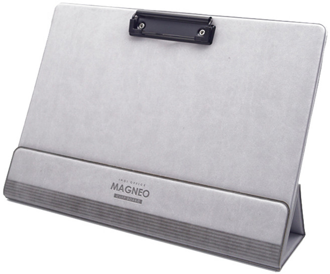 인디 다기능 마그네오 클립보드 가로형 328 x 240 mm, 그레이, 1개