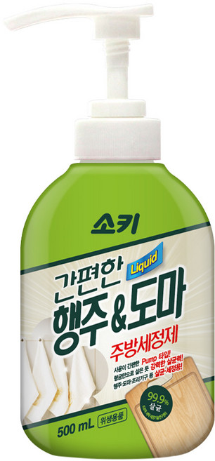 소키 간편한 행주 앤 도마 주방세정제, 500ml, 1개