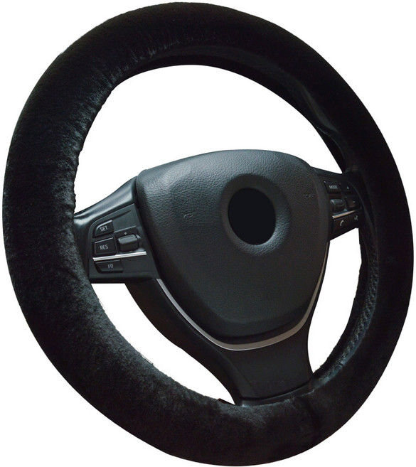 퀸라이프 안감 극세사 겨울 핸들커버 QL901, 블랙