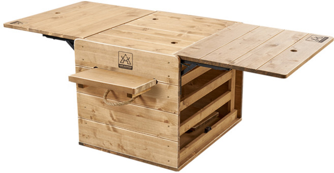 카즈미 네이처 박스형 우드 캠핑 테이블