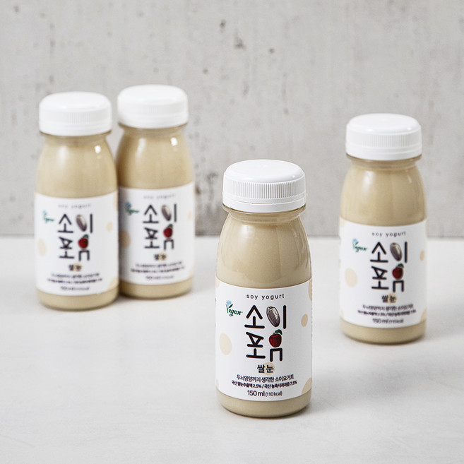 바이셀 소이포유 쌀눈 요거트, 150ml, 1개입, 4개