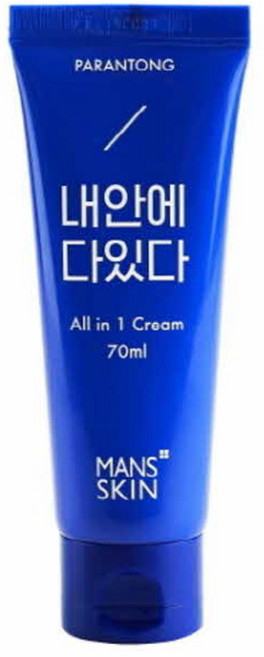 맨즈스킨 파란통 내안에다있다 톤업올인원, 70ml, 1개
