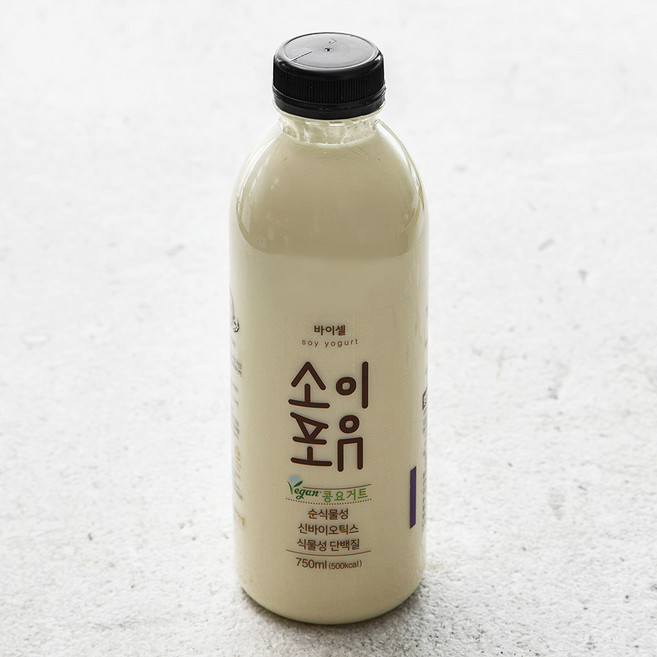 바이셀 소이포유 콩 요거트 플레인, 750ml, 1개입, 1개