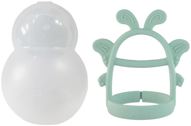 아가프라 나비 손목 치발기 + 케이스, 민트