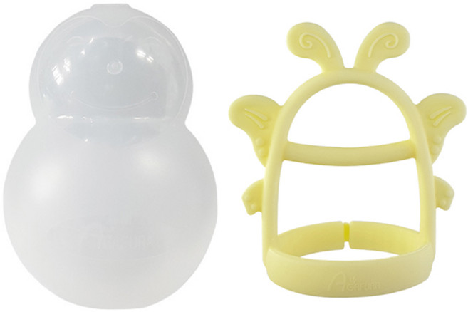 아가프라 나비 손목 치발기 + 케이스, 옐로우