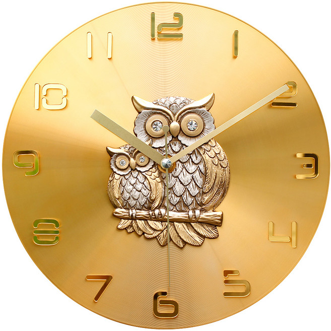 황금 부엉이 벽시계, 골드