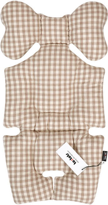 투토츠 에어라이너 유모차시트, 뉴트로체크 베이지, 1개