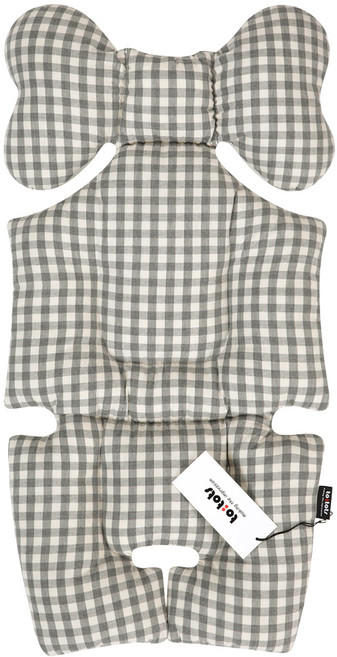 투토츠 에어라이너 유모차시트, 뉴트로체크 그레이, 1개