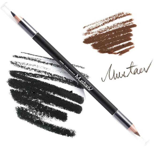 머스테브 스튜디오 멀티 유즈 펜슬라이너 2g, 블랙 + 브라운, 1개 - 쿠팡