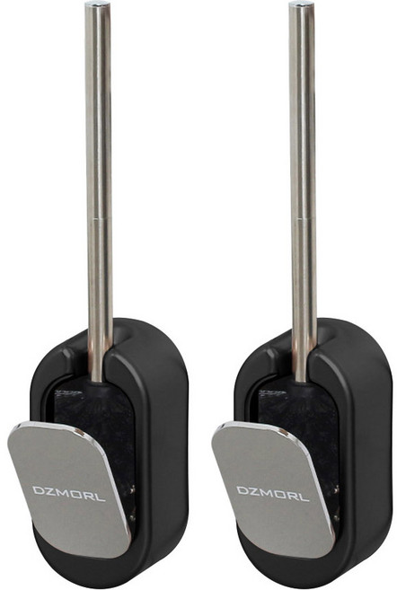 모나코올리브 접착 벽걸이 샤이닝 변기솔 2p, 블랙, 2개