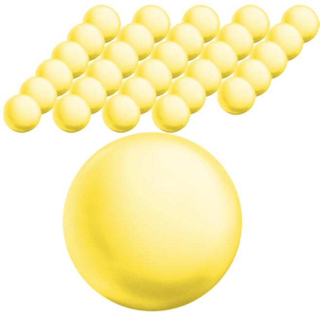 베베아인 아기 볼풀공 60p, 비비드옐로우, 1개