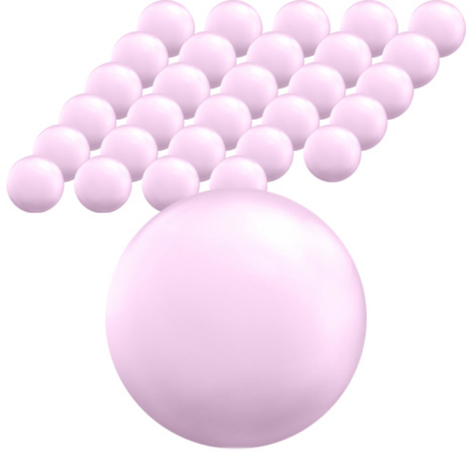 베베아인 아기 볼풀공 60p, 파스텔핑크, 1개