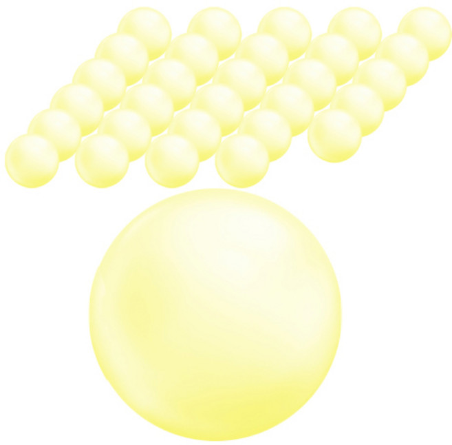 베베아인 아기 볼풀공 60p, 파스텔옐로우, 1개