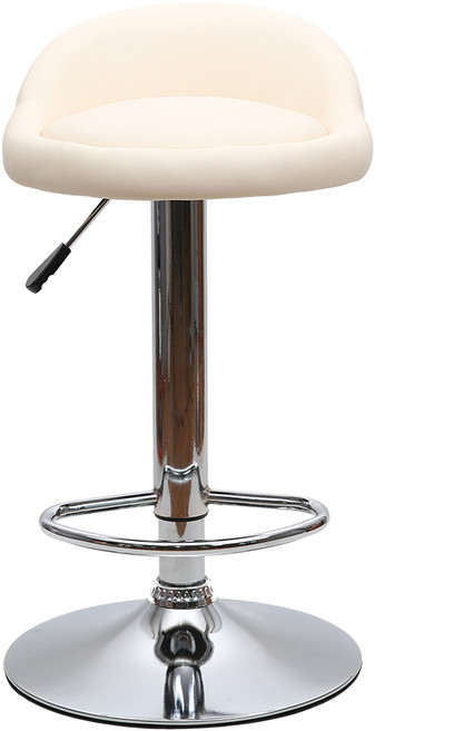 가구느낌 모자빠텐 발유 홈바의자, 아이보리, 1개