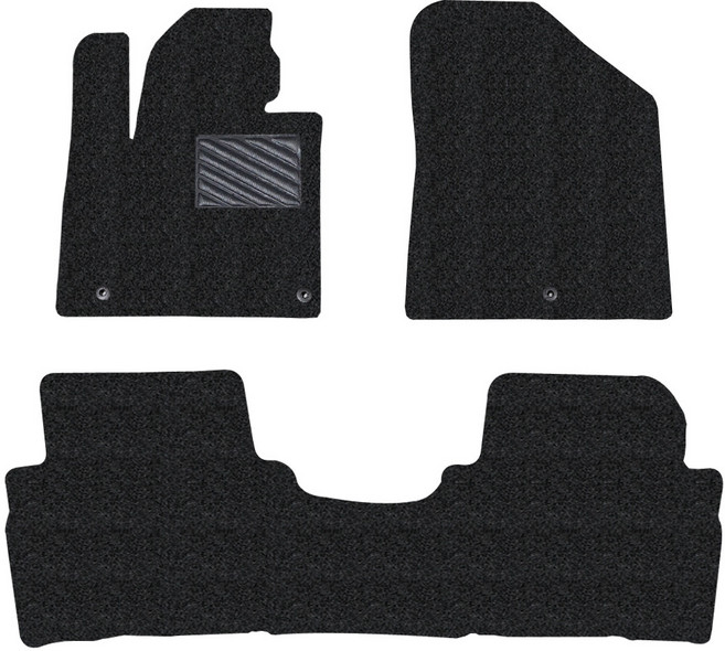 차량용 코일매트 확장형 1+2열 일체형 3p, 쏘렌토 더 마스터 올뉴쏘렌토(2015년~2017년 5월), 블랙