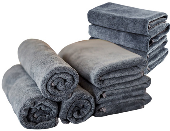 제이원코스메틱 프리미엄 극세사 타올 105g, 진회색, 10개