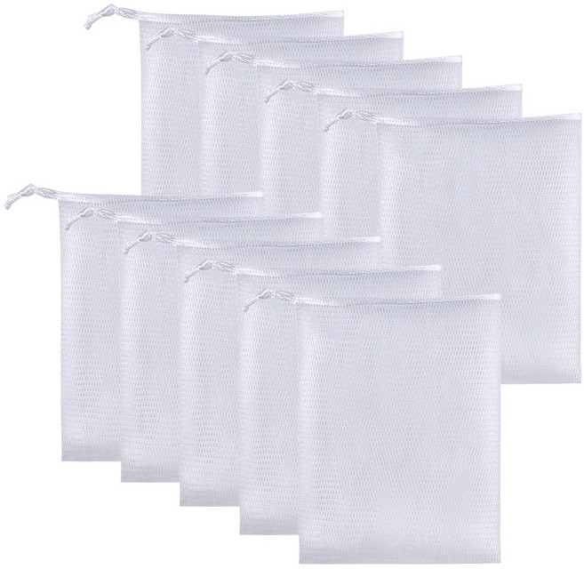 모나코올리브 버블버블 알뜰 2겹 비누거품망, 10개, 화이트