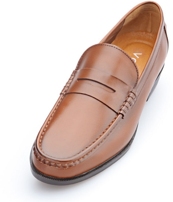 VONIN 남성용 천연소가죽 경량 페니 로퍼화 GKF027