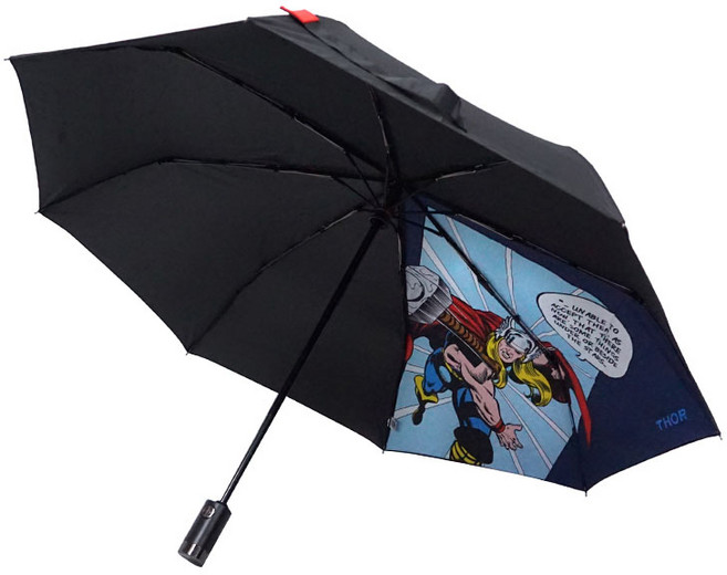 MARVEL漫威 雷神索爾漫畫圖案自動摺疊傘