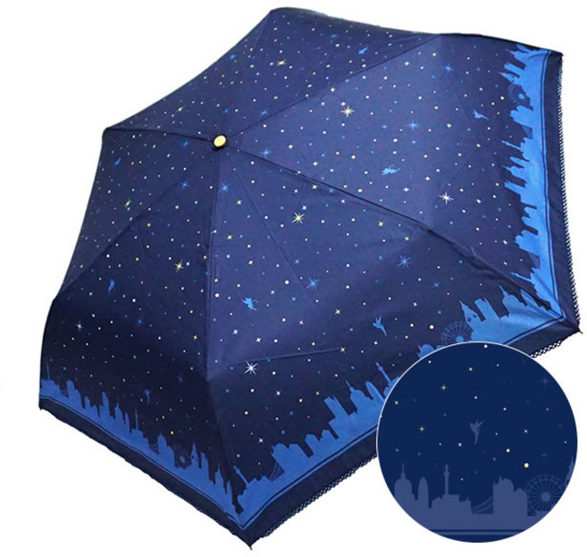 디즈니 팅커벨 볓빛요정 3단 우산+커버세트