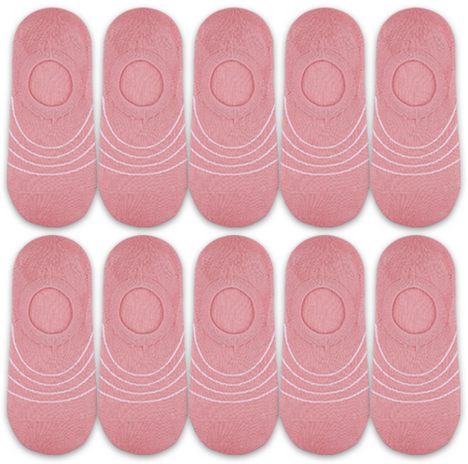 헤이내꼬 여성용 디즈니프린세스 스트라이프 덧신 10켤레