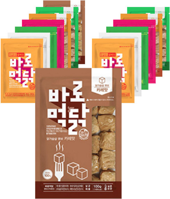 이훈의건강한세상 바로먹닭 닭가슴살 큐브 7종 x 2p, 1세트, 100g