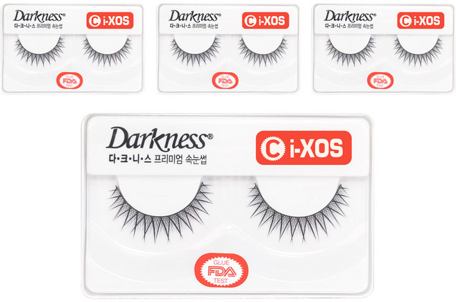 다크니스 프리미엄 속눈썹, ci-XOS, 4개