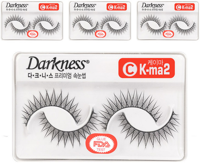 다크니스 프리미엄 속눈썹, ck-ma 2번, 4개
