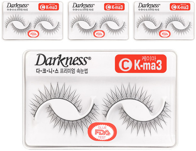 다크니스 프리미엄 속눈썹, ck-ma 3번, 4개