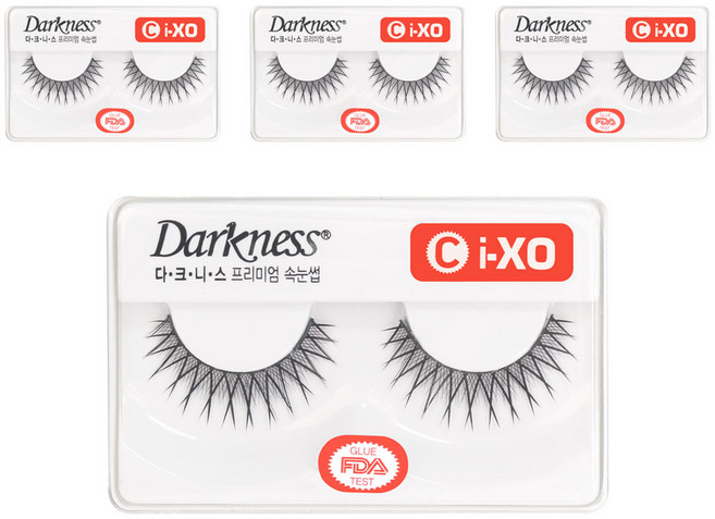 다크니스 프리미엄 속눈썹, ci-XO, 4개
