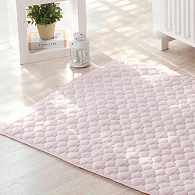 쁘리엘르 디유 순면 유아 누비 방수 패드, 핑크, 1개